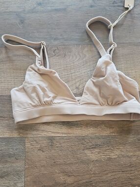 Skims Soft Beige Triangle Bralette - Women Intimates